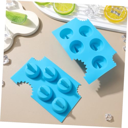 Molde de silicona para cubitos de hielo tiburón 3 piezas miniatura 6