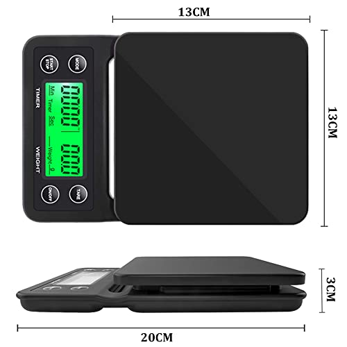 Balança Para Café Com Temporizador Barista balanca de cozinha precisão 0.1g