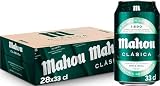Mahou Clásica, Cerveza Lager Dorada, Pack 28 Latas x 33cl