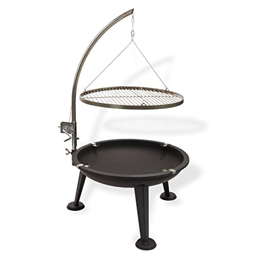 Schwenkgrill DEMA 3-Bein Rundgrill aus Stahl und Gusseisen