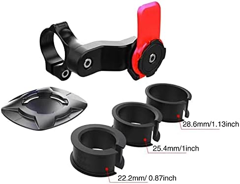 ALEOHALTER Bike Phone Mount, Motorcycle Handlebar Phone Holder, Detachable Bicycle Cell Phone Holder with Ultra-Lock Quick Mount for Most 4.7-7.2inch Smartphone