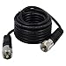RoadPro RP-12CC 12' CB Antenna Coax Cable with PL-259 Connector,Black