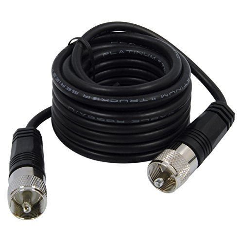 Câble coaxial d'antenne CB 3,6 m noir RoadPro RP-12CC liaison radio émetteur récepteur