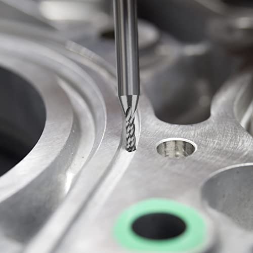 EFUTURETIME 10 Stück 4 Flöten HSS Schaftfräser φ2-12mm, CNC Fräser Set, Zylinderschaft Schaftfräser Schnellarbeitsstahl für Aluminium, Holz, Plexiglas, Präzisionsarbeit