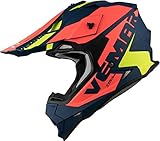  Vemar Taku Blade Motocross Helm Blau/Orange S (55/56)