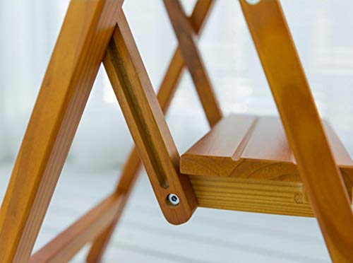 Tabouret d'échelle intérieure double usage : la solution stable en bois blanc pour petits espaces - 8