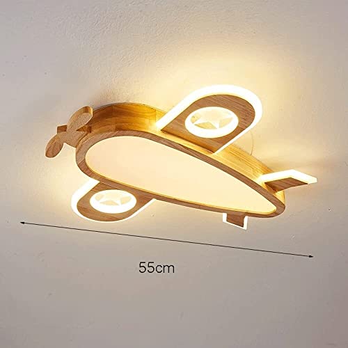 Plafonnier avion pour chambre enfant solution éclairage bois ludique - 6