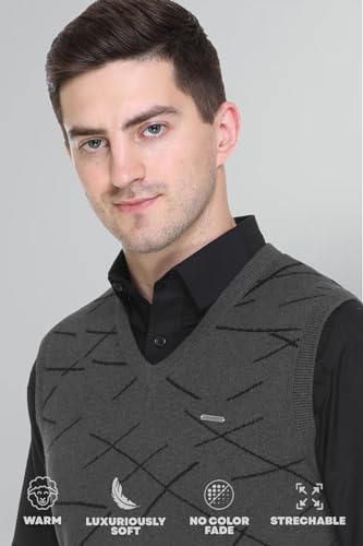Image of GODFREY Half Sweater for Man Winter Pullover - Sleeveless Men Sweaters