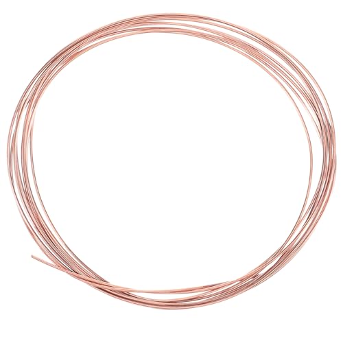 Alambre de cobre maleable de 2 mm x 5 m para cable conductor y proyectos de bricolaje