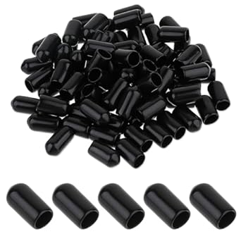 Jamiikury 60PCS Rubber End Caps 12mm ID Round Tube Bolt Cap Cover Vinyl - View #11