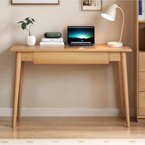 Elegant Oak Wooden Home Office Desk