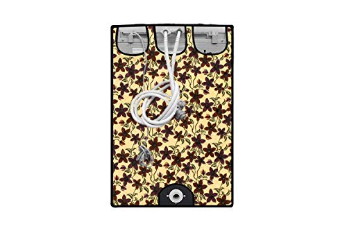 Image of Stylista Top Load Fully Automatic Washing Machine Cover Compatible for IFB 8 kg, 8.5 kg, 9 kg & 9.5 kg, Sprig Pattern Yellow