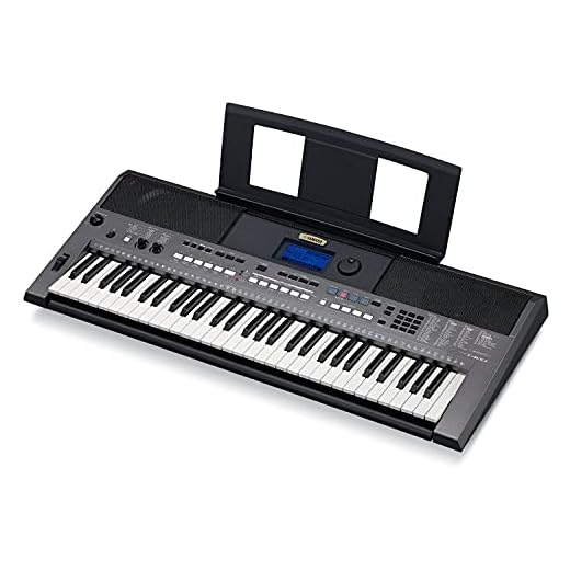 Yamaha PSR-I400 61-Key Portable Keyboard, Metallic Dark Grey