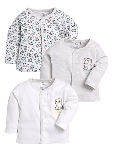 BABY GO 100% Soft Cotton Front Open tees/Snap Button tees for Baby boy & Baby Girl/Summer Clothes/Dress for Baby/New Born/infent wear/for Baby Boy & Girls/Combo Pack of 3 pcs tees
