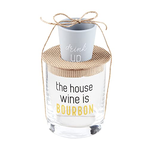 Verres à bourbon Mud Pie double format pour doser sans doseur et éviter les mélanges ratés