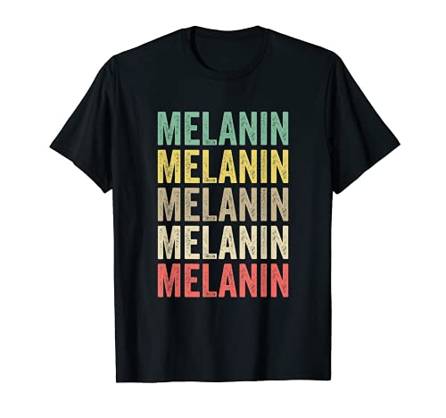 Melanin Abbigliamento Regalo Uomo Donna Afro Americano Nero Storia Maglietta