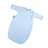 Hoppediz Baby-Schlafsack 44-50 hellblau gestreift