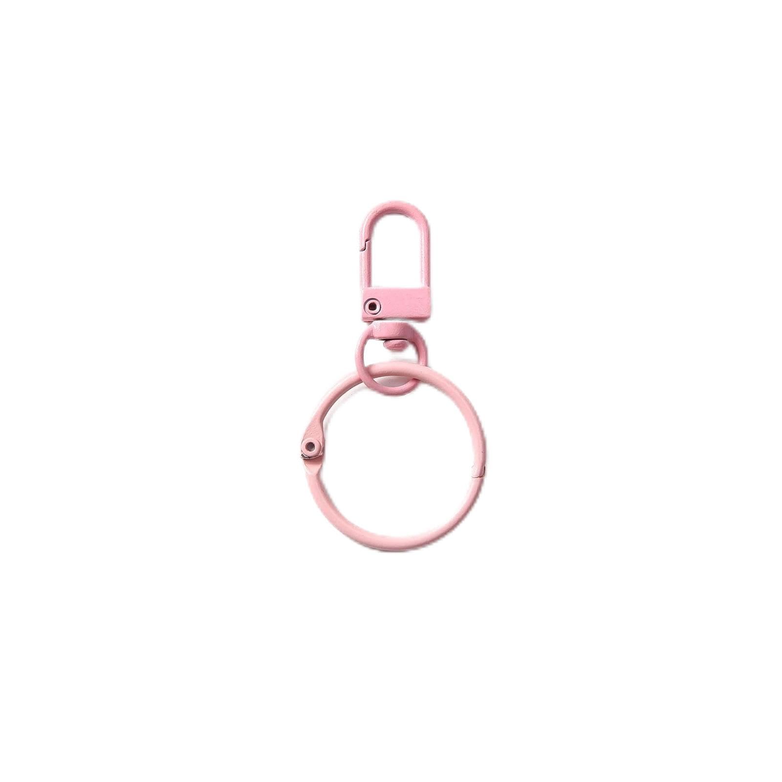 SchlüSselringe Bunte Schlüsselanhänger aus Metall mit geteilten Ringen
