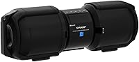 Vista 3 de Sharp GX-BT9X Large Portable Bluetooth BoomBox Speaker,Matte Black