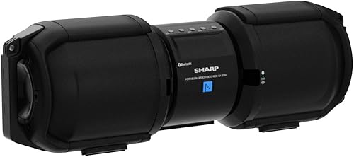 Miniatura 3 de Sharp GX-BT9X - Altavoz Bluetooth BoomBox portátil grande, negro mate