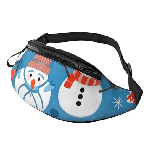 Fanny Packs�����g���b�N�E�G�X�g�p�b�N ���f�B�[�X �����Y �X�����O�o�b�O ���߉\�ȃX�g���b�v�t�� �ǂ��ł��x���g�o�b�O, �X�m�[�}��(Snowman), One Size