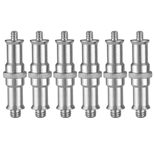 Adaptador 1/4 a 3/8 para trípode en lote de 6 piezas metálicas de fácil ajuste