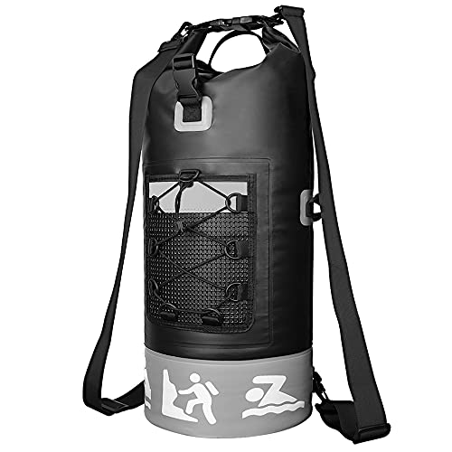 AROMUJOY Sac Étanche Sac Séchage Sac à Dos Imperméable Flottante Dry Bag pour Activités de Plein Air et Sports Kayak Bateau Rafting Camping Natation Navigation Kayak Plage Randonnée Pêche 25L Cover