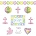 Amscan Sweet Christening Pink Deocating Kit