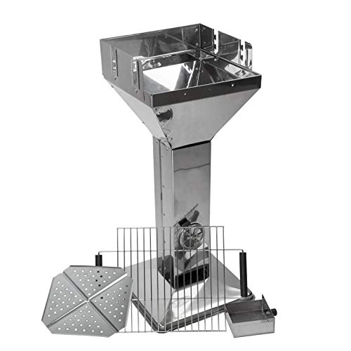 DEMA Säulengrill im Edelstahl Design Mérida