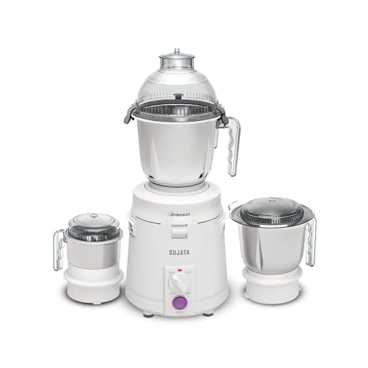 Sujata Dynamix DX Mixer Grinder, 900W, 3 Jars (Red)