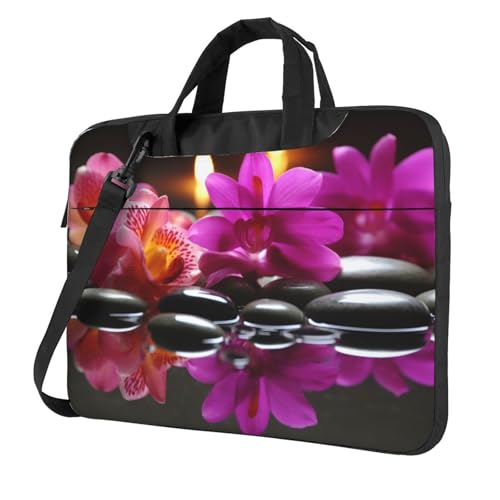 Sac pour ordinateur portable imprimé fleurs convertible en bandoulière