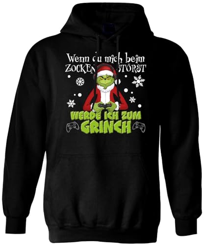 Grinch Pullover Wenn Du Mich beim Zocken störst, werde ich zum Grinch...