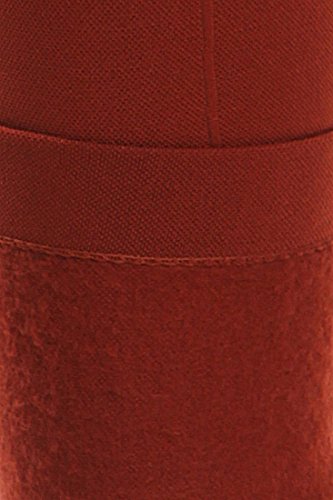 Iconoflash Women's High Waist Fleece Lined Legging With Double Zipper Detail (Copper, One Size) #TOP4