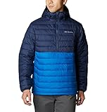 Columbia Powder Lite Anorak, Índigo Brillante/Azul Marino Colegiado, L para Hombre