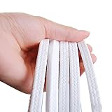 XJJDCB PTFE Packungsschnur Weiß Geschmiert, Hochdichte Interlock-Flechtung für Pumpen und Ventile, Korrosionsbeständige Wellendichtung, Industriequalität, 4x4mm bis 25x25mm,6×6mm 2m
