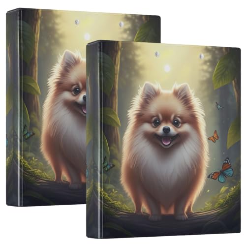 Classeur à 3 anneaux chien mignon pour organiser vos dossiers de bureau