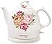 Produktbild Bestron Wasserkocher im Retro Design, 0,8 Liter, Ca. 1800 Watt, Keramik, Aufdruck: Rosen