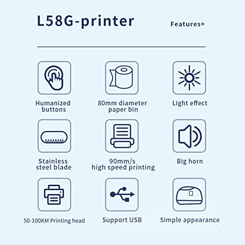 Homesen 58mm impressora de etiquetas térmicas usb impressão de recibos fabricante de adesivos compat