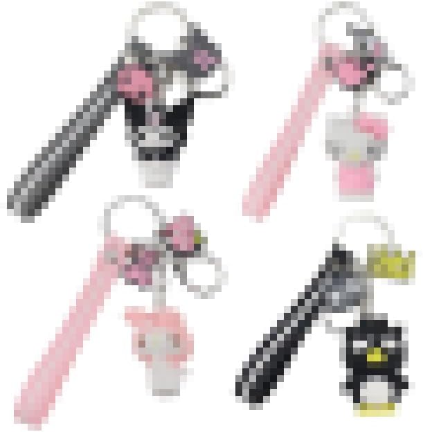 LbsAMP4Pcs Cartoon Keychain Set Fashion Keyring Handing Cute Bag Pendant Gift Cartoon Keychain Anime Kawaii Figure Toys Keyring For Girls Kids Students Best Friends