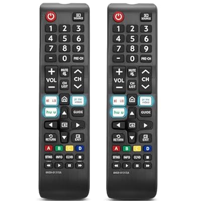 [ 2 Pack] N59-01315A Remote Control Replacement for Samsung-Smart-TV-Remote All Samsung LED QLED LCD 6/7/8/9 Series 4K UHD HDTV HDR Flat Curved Smart TV, with Netflix, Prime Video and Hulu Button