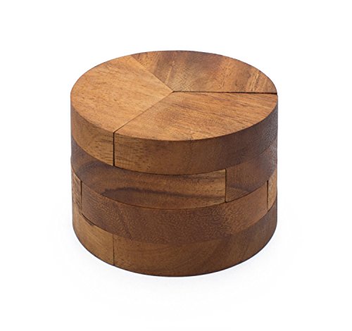SiamMandalay Radius: Wooden Puzzles for Adults an Interlocking 3D Cylinder Brain Teasers from with SM Gift Box (Pictured)