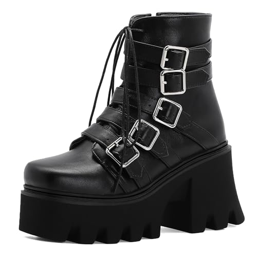 Bottes de cheville gothiques femme parfaites pour les festivals et concerts
