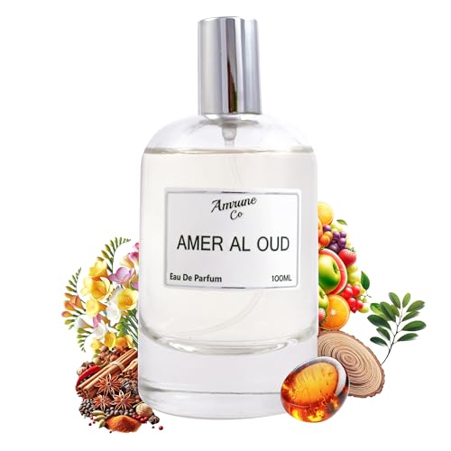 Image of Amer Al Oud | Luxury Men Eau De Parfum | Oud Amber Fresh | Perfume Spray for Men | Strong & Long Lasting Fragrance | Luxury Gift for Man | 100 ml