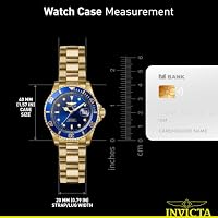 Invicta Men's Pro Diver Quartz Watch with Stainless Steel Strap, Gold/Blue, 20 (Model: 26974) — image 7