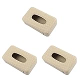 Alipis Soporte para Pañuelos De Coche Contenedor De Pañuelos para Visera Soporte para Papel De Cocina Tablero Caja De Pañuelos 3 Uds