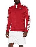 Stehkragen adidas Herren Sweatshirt Essentials 3 Stripes Tricot Track TOP, Active Maroon, XL, EI4891