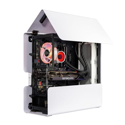 Image of Velztorm White Addux Open-Air Design Custom Gaming Desktop Liquid-Cooled (AMD Ryzen 9-5900X 12-Core, RTX 3070 8GB, 64GB DDR4, 1TB PCIe SSD, 360mm AIO, VR Ready, 750W PSU, WiFi-N, Win10H)