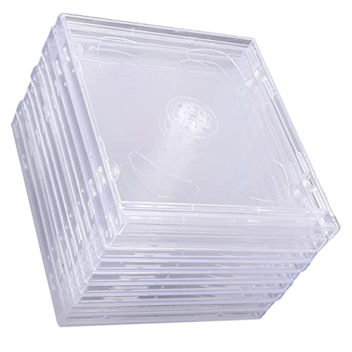 Cabilock 9kawałki Sztuk Przezroczystych Etui Płyty Cd i Dvd Akrylowe Pojemniki Do Przechowywania Ochrona i Organizacja Płyt Do Podróży i Domu