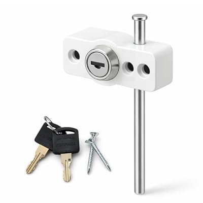 FERPASA® - Cerradura de Seguridad con LLave para Ventanas Correderas y Abatibles Multilock | Acabado Blanco | Bloqueo Infantil | Pasador de Acero Reforzado | Incluye Tornillería y 2 Llaves