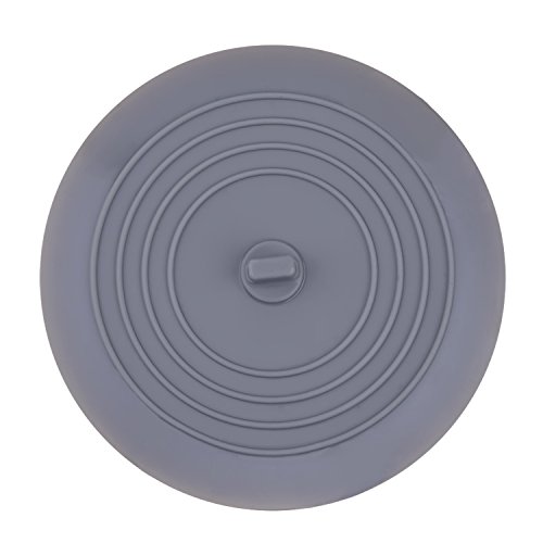Mudder 6 Inches Silicone Tub Stopper Drain Plug for Kitchens, Bathrooms and Laundries (Light Gray, 1)